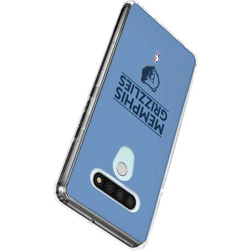 NBA Memphis Grizzlies Standard - Light Blue LG Stylo 6 Clear Case
