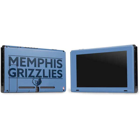 NBA Memphis Grizzlies Standard - Light Blue Nintendo Switch Bundle Skin