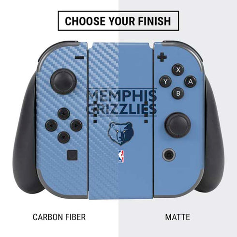 NBA Memphis Grizzlies Standard - Light Blue Nintendo Switch Bundle Skin