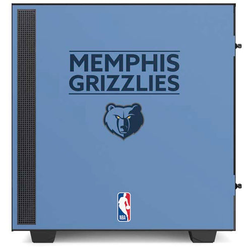 NBA Memphis Grizzlies Standard - Light Blue NZXT H510 Compact ATX Mid-Tower Case Skin