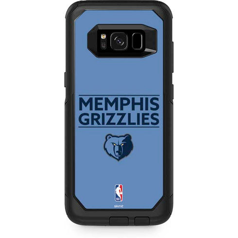 NBA Memphis Grizzlies Standard - Light Blue Otterbox Commuter Galaxy Skin