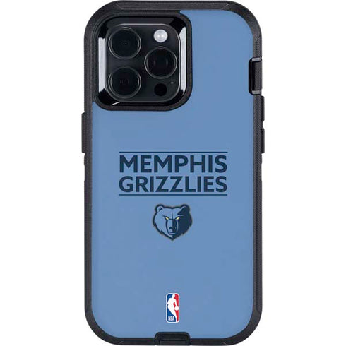 NBA Memphis Grizzlies Standard - Light Blue Otterbox Defender iPhone Skin