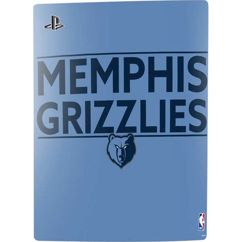 NBA Memphis Grizzlies Standard - Light Blue PS5 Console Skin