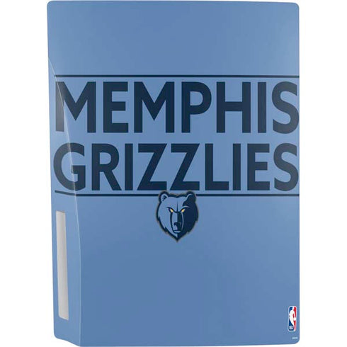 NBA Memphis Grizzlies Standard - Light Blue PS5 Console Skin
