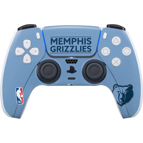 NBA Memphis Grizzlies Standard - Light Blue PS5 Controller Skin