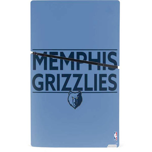 NBA Memphis Grizzlies Standard - Light Blue PS5 Slim Digital Edition Bundle Skin