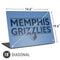 NBA Memphis Grizzlies Standard - Light Blue Universal Laptop 18in (14.6 x 10.6in) Skin