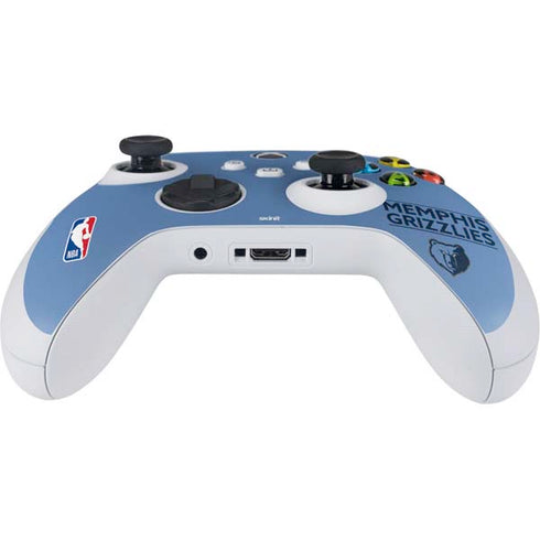 NBA Memphis Grizzlies Standard - Light Blue Xbox Series S Controller Skin