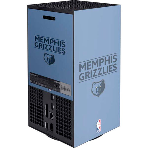 NBA Memphis Grizzlies Standard - Light Blue Xbox Series X Console Skin