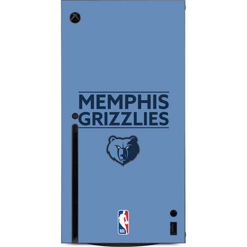 NBA Memphis Grizzlies Standard - Light Blue Xbox Series X Console Skin