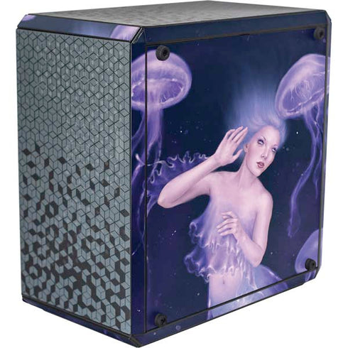 Rachel Anderson Mermaid and Jellyfish Cooler Master MasterBox Q300L Mini Tower Skin