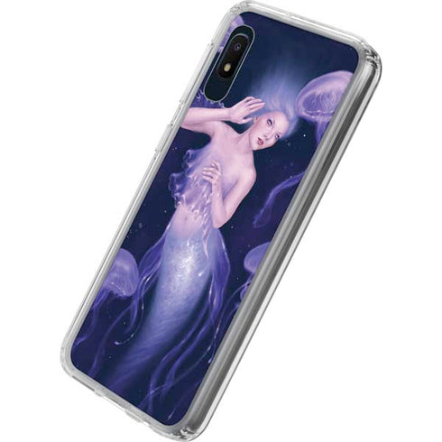 Rachel Anderson Mermaid and Jellyfish Galaxy A10e Clear Case