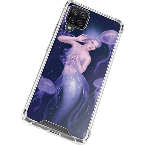 Rachel Anderson Mermaid and Jellyfish Galaxy A12 Clear Case