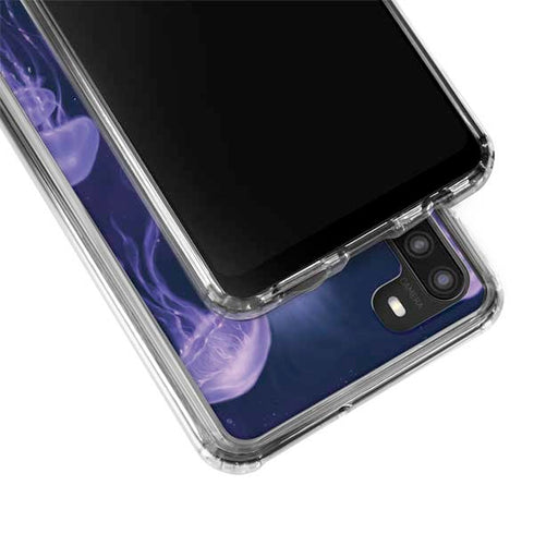Rachel Anderson Mermaid and Jellyfish Galaxy A21 Clear Case