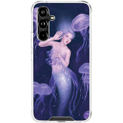 Mermaid and Jellyfish by Rachel Anderson Galaxy A54 5G Clear Case