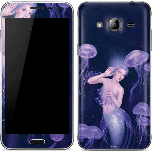 Rachel Anderson Mermaid and Jellyfish Galaxy J3 Skin
