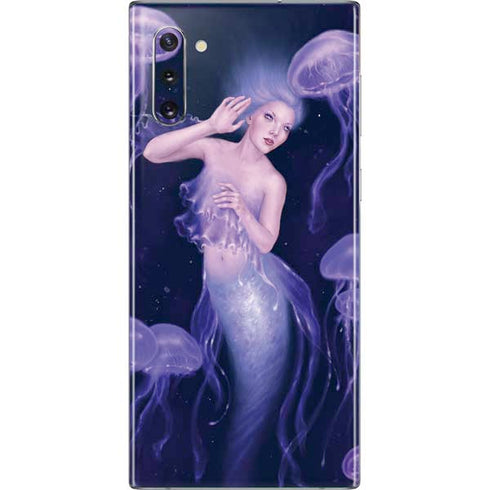 Rachel Anderson Mermaid and Jellyfish Galaxy Note 10 Skin