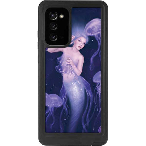 Rachel Anderson Mermaid and Jellyfish Galaxy Note20 5G Waterproof Case