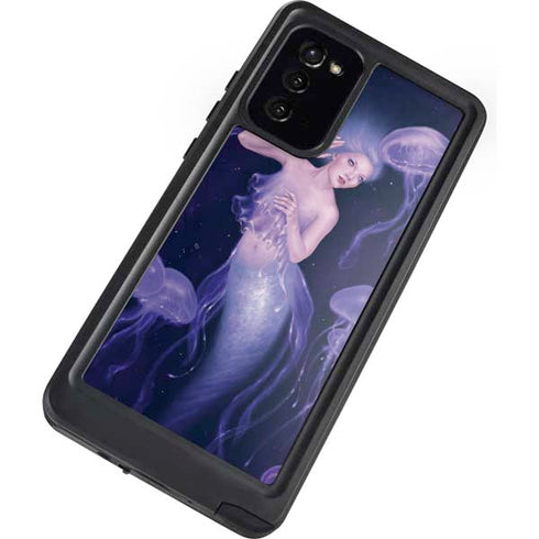 Rachel Anderson Mermaid and Jellyfish Galaxy Note20 5G Waterproof Case
