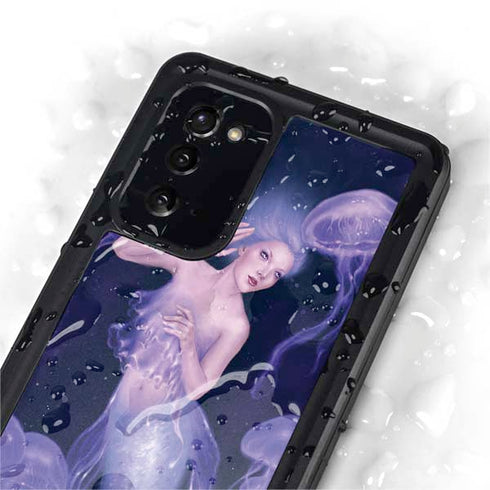Rachel Anderson Mermaid and Jellyfish Galaxy Note20 5G Waterproof Case