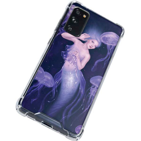 Rachel Anderson Mermaid and Jellyfish Galaxy S20 FE Clear Case