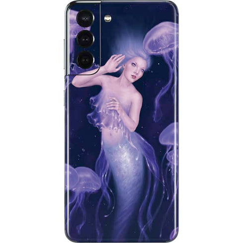 Rachel Anderson Mermaid and Jellyfish Galaxy S21 5G Skin