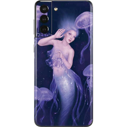 Rachel Anderson Mermaid and Jellyfish Galaxy S21 Plus 5G Skin