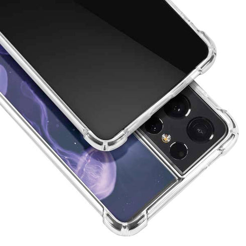 Rachel Anderson Mermaid and Jellyfish Galaxy S21 Ultra 5G Clear Case