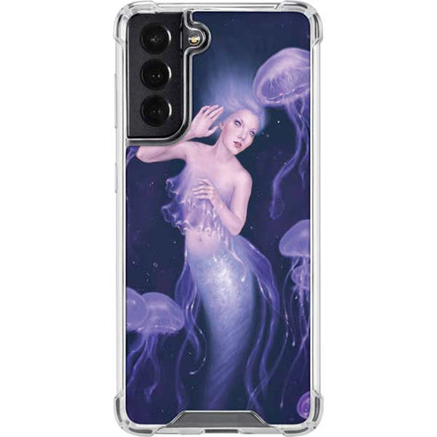 Rachel Anderson Mermaid and Jellyfish Galaxy S22 Clear Case