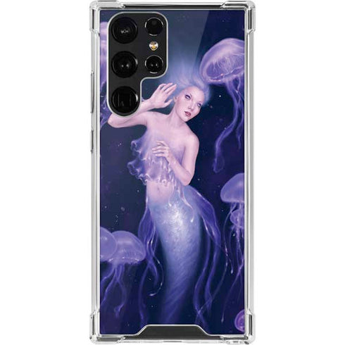 Rachel Anderson Mermaid and Jellyfish Galaxy S22 Ultra Clear Case