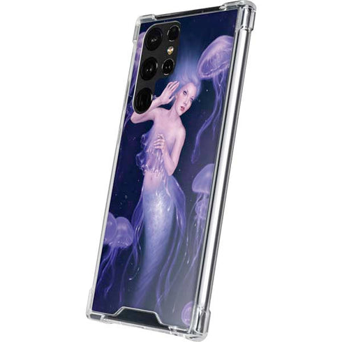 Rachel Anderson Mermaid and Jellyfish Galaxy S22 Ultra Clear Case