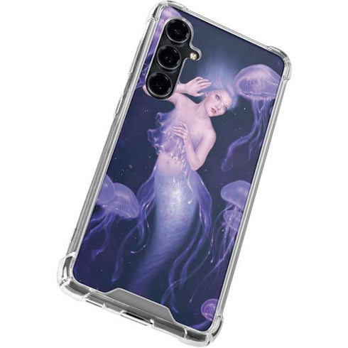 Mermaid and Jellyfish by Rachel Anderson Galaxy S23 FE Clear Case