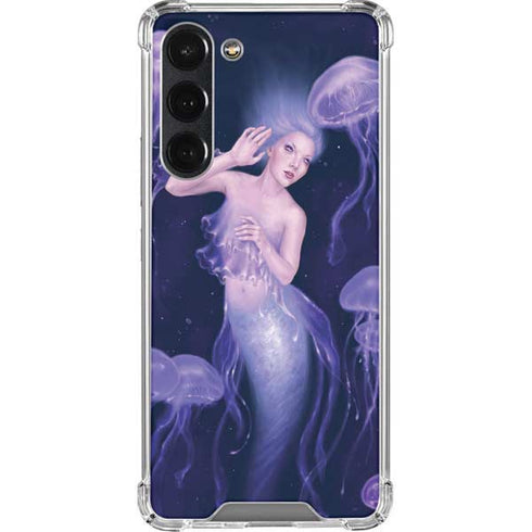 Rachel Anderson Mermaid and Jellyfish Galaxy S23 Plus Clear Case