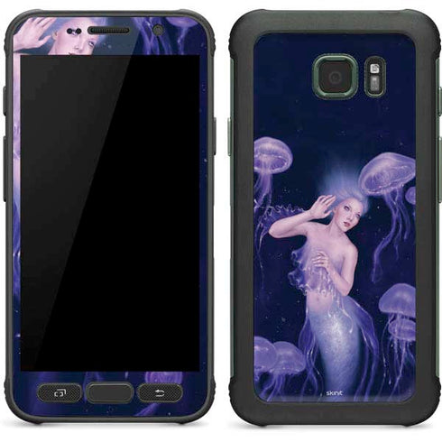 Rachel Anderson Mermaid and Jellyfish Galaxy S7 Active Skin