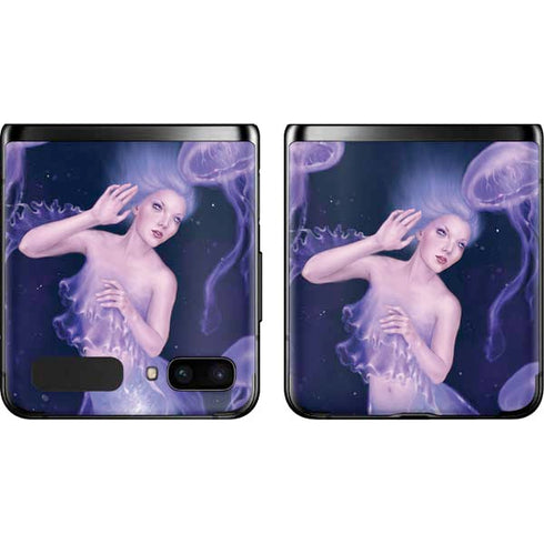 Rachel Anderson Mermaid and Jellyfish Galaxy Z Flip Skin