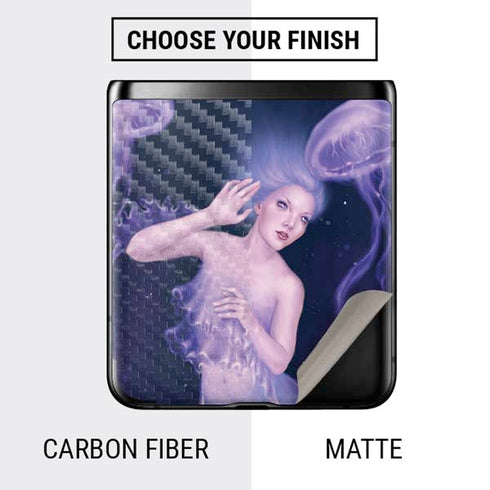 Rachel Anderson Mermaid and Jellyfish Galaxy Z Flip Skin