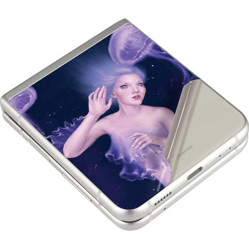 Rachel Anderson Mermaid and Jellyfish Galaxy Z Flip3 5G Skin