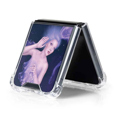 Mermaid and Jellyfish by Rachel Anderson Galaxy Z Flip5 5G Clear Case