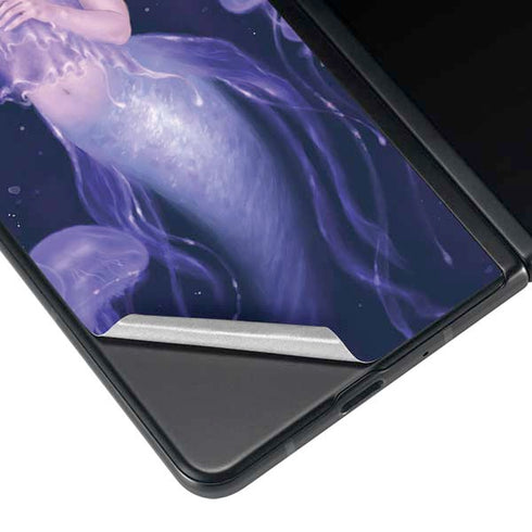 Rachel Anderson Mermaid and Jellyfish Galaxy Z Fold3 5G Skin