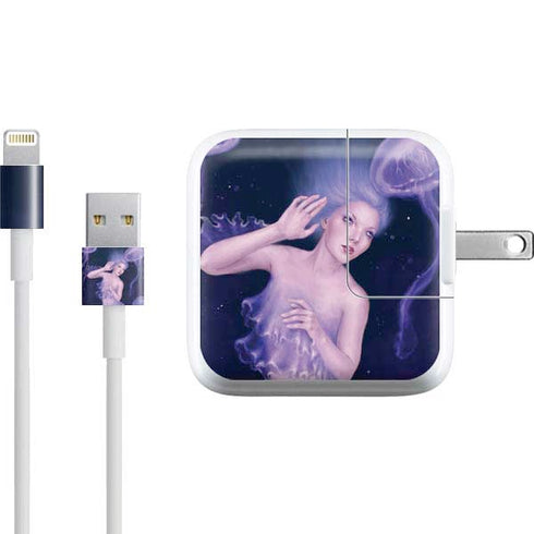 Rachel Anderson Mermaid and Jellyfish iPad Charger (10W USB) Skin