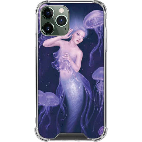 Mermaid and Jellyfish by Rachel Anderson iPhone 11 Pro Max Clear Case