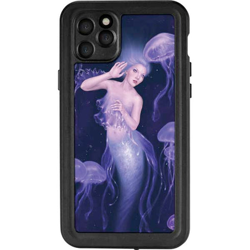 Rachel Anderson Mermaid and Jellyfish iPhone 11 Pro Max Waterproof Case