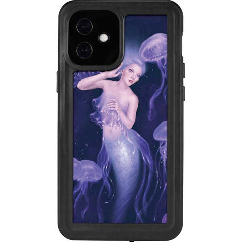 Rachel Anderson Mermaid and Jellyfish iPhone 12 Mini Waterproof Case