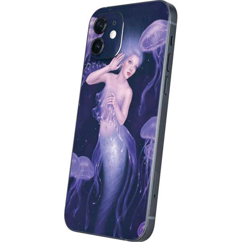 Rachel Anderson Mermaid and Jellyfish iPhone 12 Skin
