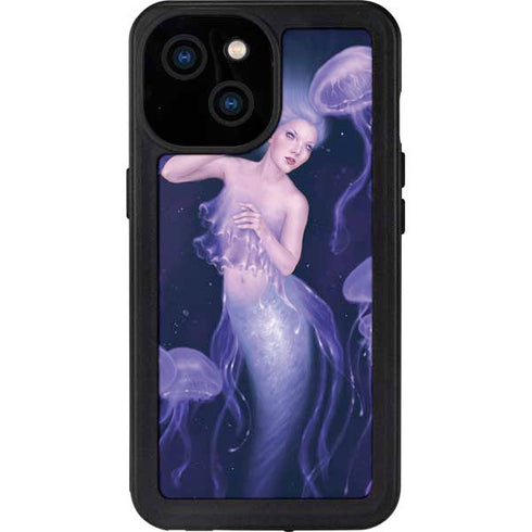 Rachel Anderson Mermaid and Jellyfish iPhone 13 Mini Waterproof Case
