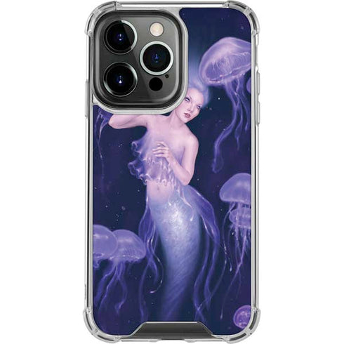 Rachel Anderson Mermaid and Jellyfish iPhone 13 Pro Clear Case