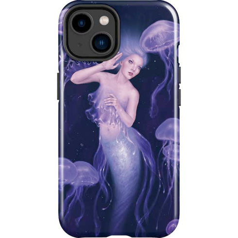 Rachel Anderson Mermaid and Jellyfish iPhone 14 Plus Impact Case