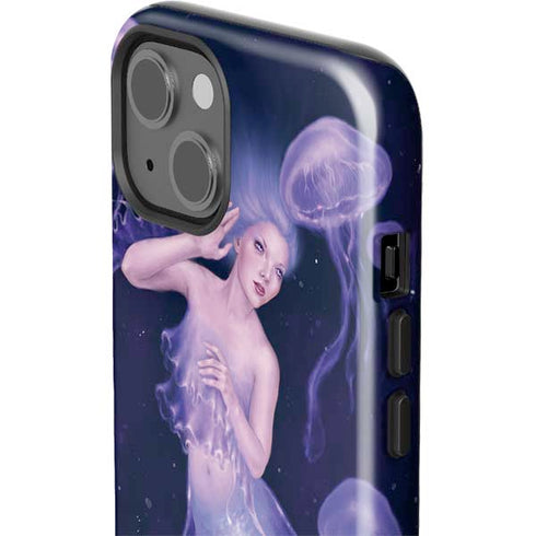 Mermaid and Jellyfish by Rachel Anderson iPhone 15 Plus Impact Case