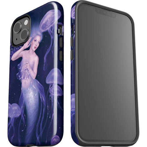 Mermaid and Jellyfish by Rachel Anderson iPhone 15 Plus Impact Case