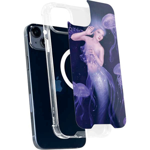 Mermaid and Jellyfish by Rachel Anderson iPhone 15 Plus MagSafe Case